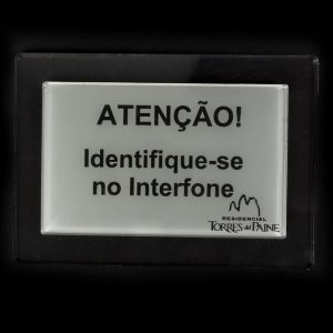 Placa em Acrílico para Interfone