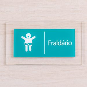 Placa Acrílico 11×18,5 para fraldário